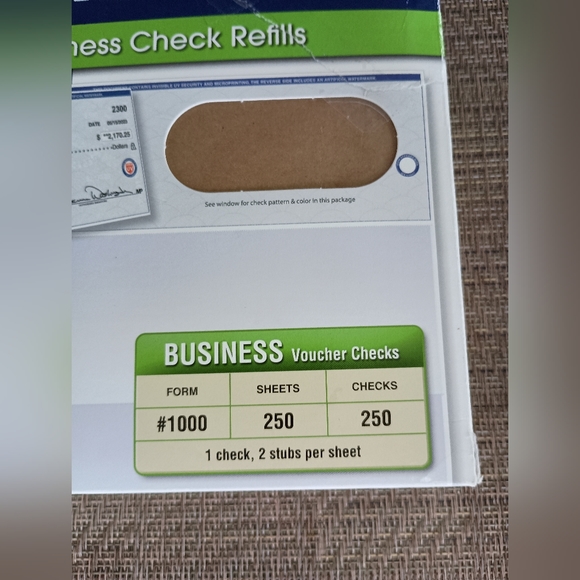 VersaCheck Security Business Check Refills. - Picture 3 of 9